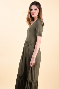 Rochie Vero Moda Mitsi V-Neck Ancle Ivy Green